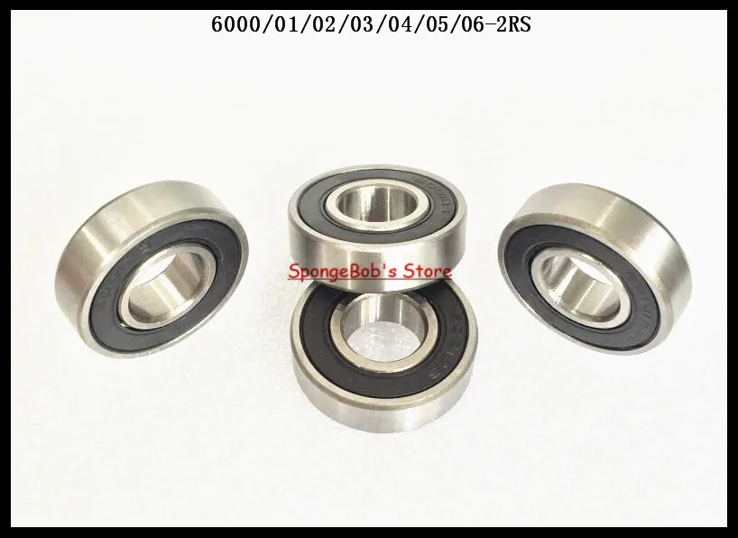 

2-5pcs/Lot 6000-2RS / 6001-2RS / 6002-2RS / 6003-2RS Rubber Sealed Deep Groove Ball Bearing Miniature Bearing