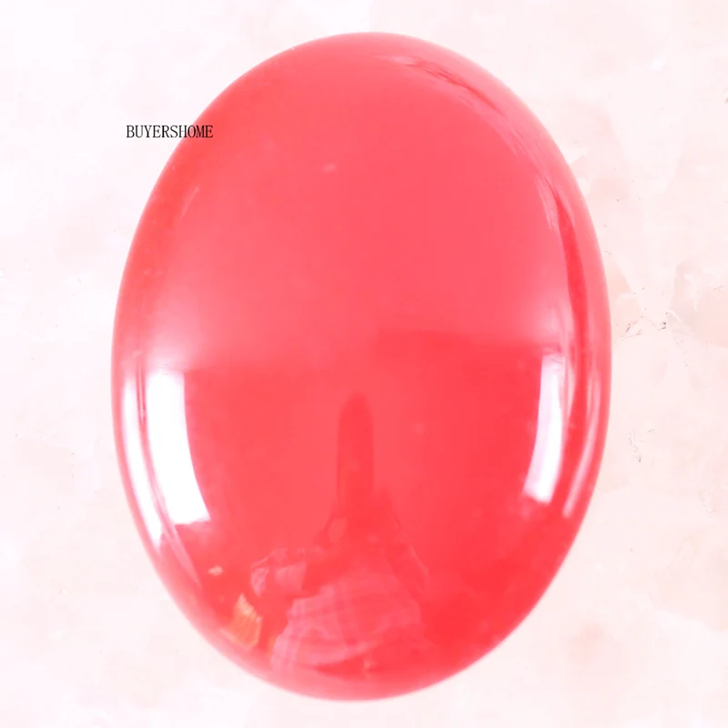 Red Jade 1 шт. 22x30 мм Овальный Кабошон из натурального камня для изготовления ожерелья, браслетов, сережек для женщин и мужчин, с кристаллами лаписа, родонита - Цвет: Red Jade