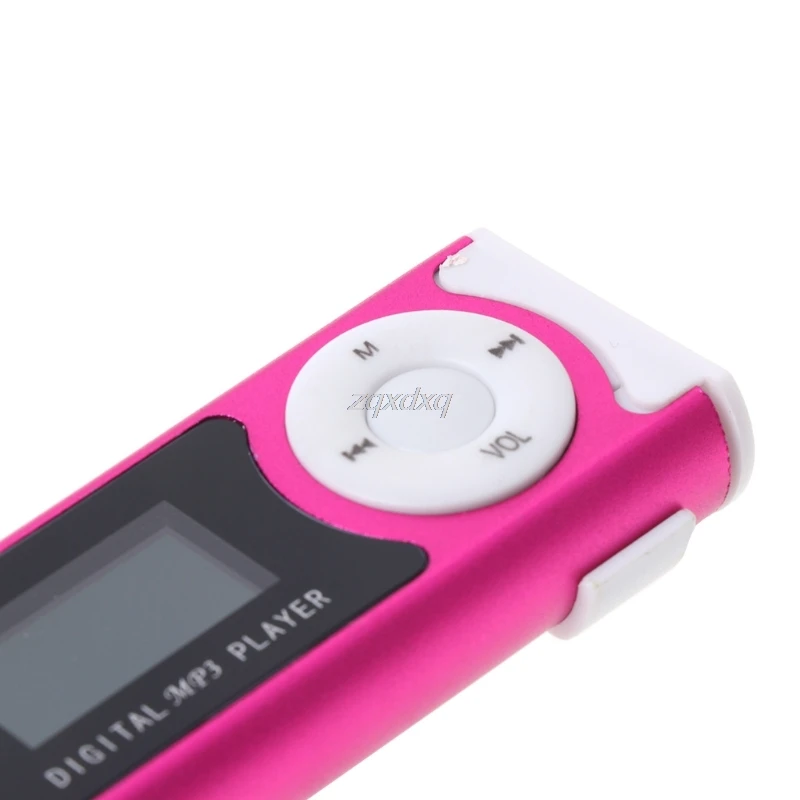 Мини usb алюминиевый ЖК экран 32 ГБ Micro SD TF карта клип дизайн цифровой музыкальный MP3