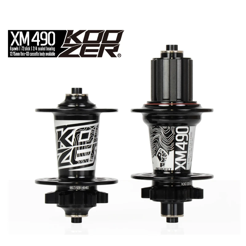Koozer втулки MTB 4 подшипника ступицы горного велосипеда 10*135 мм QR 100*15 12*142 сквозь 32