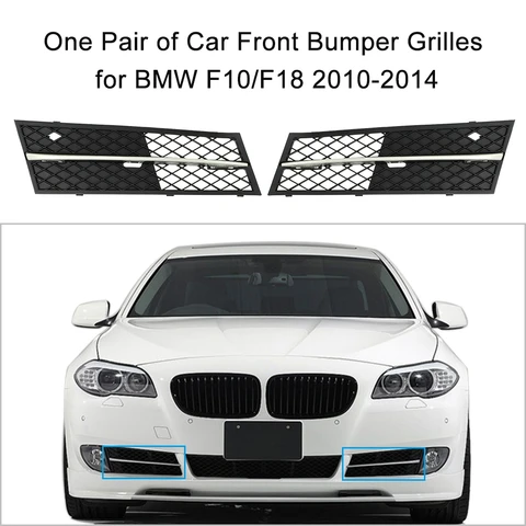 Решетки для переднего бампера автомобиля для BMW F10/F18 2010-2013, пара/левый/правый