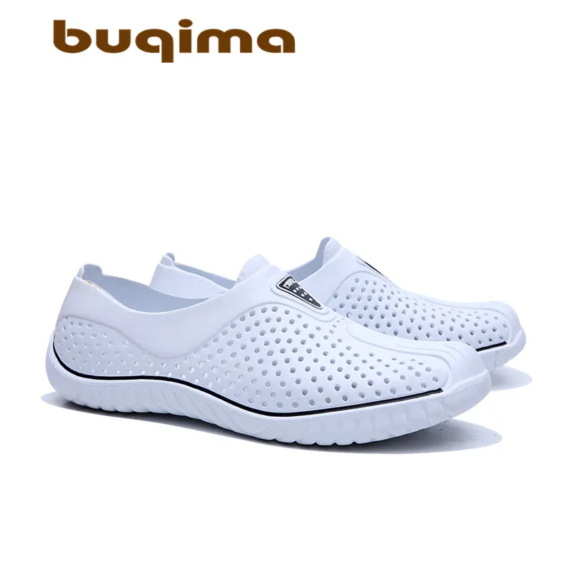 Buqima/летние мыльницы тапки с дырочками обувь для верховой езды Мужская