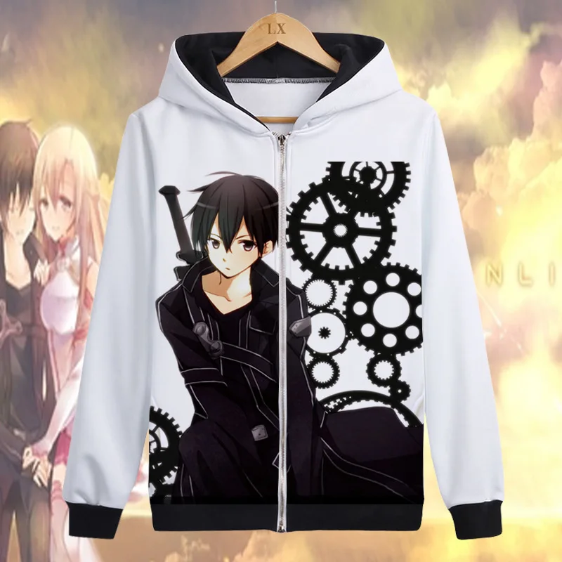 Высокая Высококачественный Меч Art Online куртка верхняя одежда пальто толстовки с