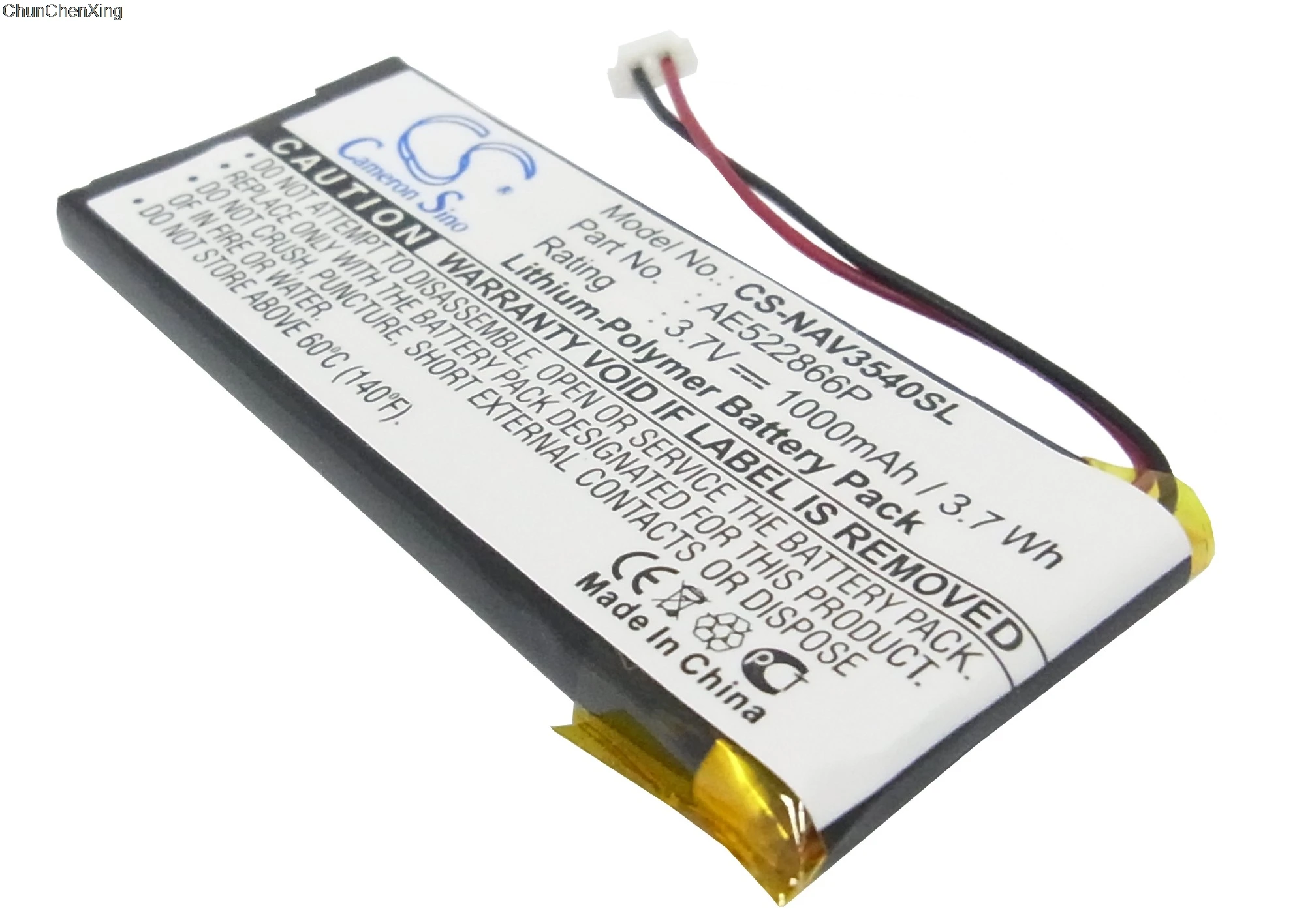 Cameron Sino 1000mAh батарея AE522866P для Navigon Skyway NAVI 3540 легко|Цифровые аккумуляторы| |