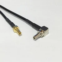 new wireless modem cable crc9 male plug to crc9 right angle connector rg174 cable 20cm 8 wholesale pigtail