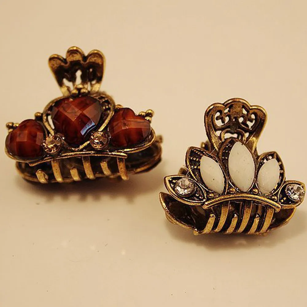 1 шт. Женский винтажный мини-зажим для волос в виде бабочки | Украшения и