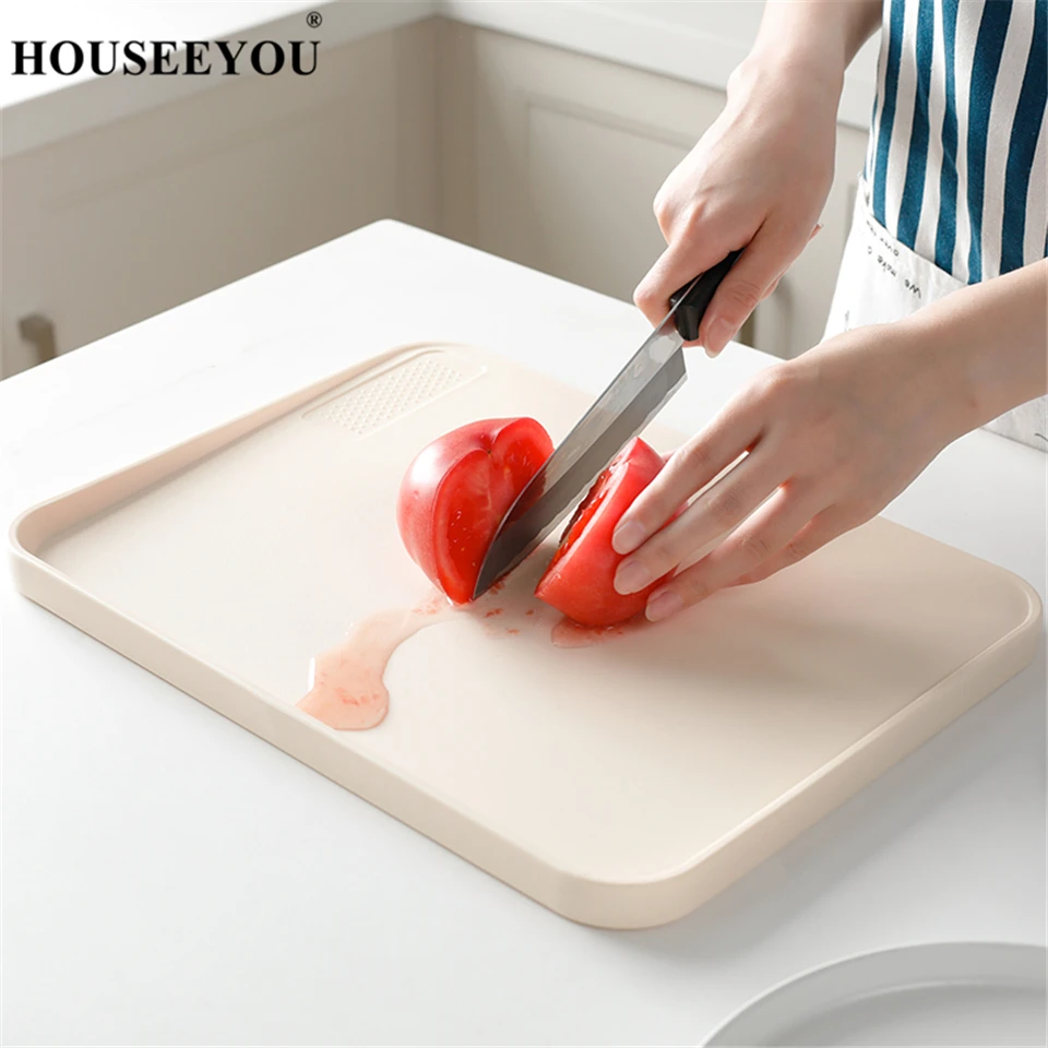 Креативная разделочная доска HOUSEEYOU с защитой от утечки пластиковая в японском