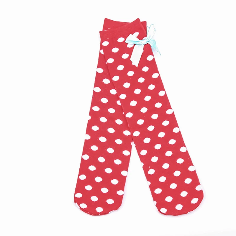 Носки без пятки в горошек для девочек хлопковые детские длинные носки Модные