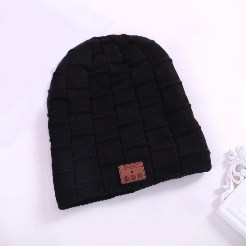 style 2 black Беспроводные наушники Bluetooth шапка зимняя шапка трикотажные наушники Спортивная гарнитура с микрофоном Громкая Связь Динамик для iPhone sony Xiaomi - Цвет: style 2 black