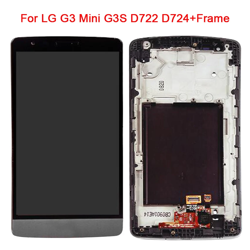Для LG G3 Mini D722 D724 D725 D728 D729 IS660 ЖК дисплей сенсорный экран дигитайзер полная сборка
