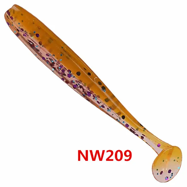 NW209 3 упак./лот NOEBY Мягкая приманка в виде червей с длинным хвостом весла силиконовые Isca пластиковые рыболовные воблеры наживки плавающие наживки 5 см/0,7 г - Цвет: NW209