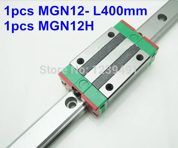 

1pcs MGN12 - L400mm linear rail + 1pcs MGN12H carriage