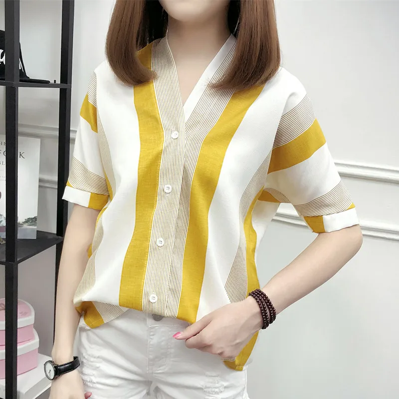 Женские блузки лето 2018 топы и женские рубашка свободная блузка женская модель