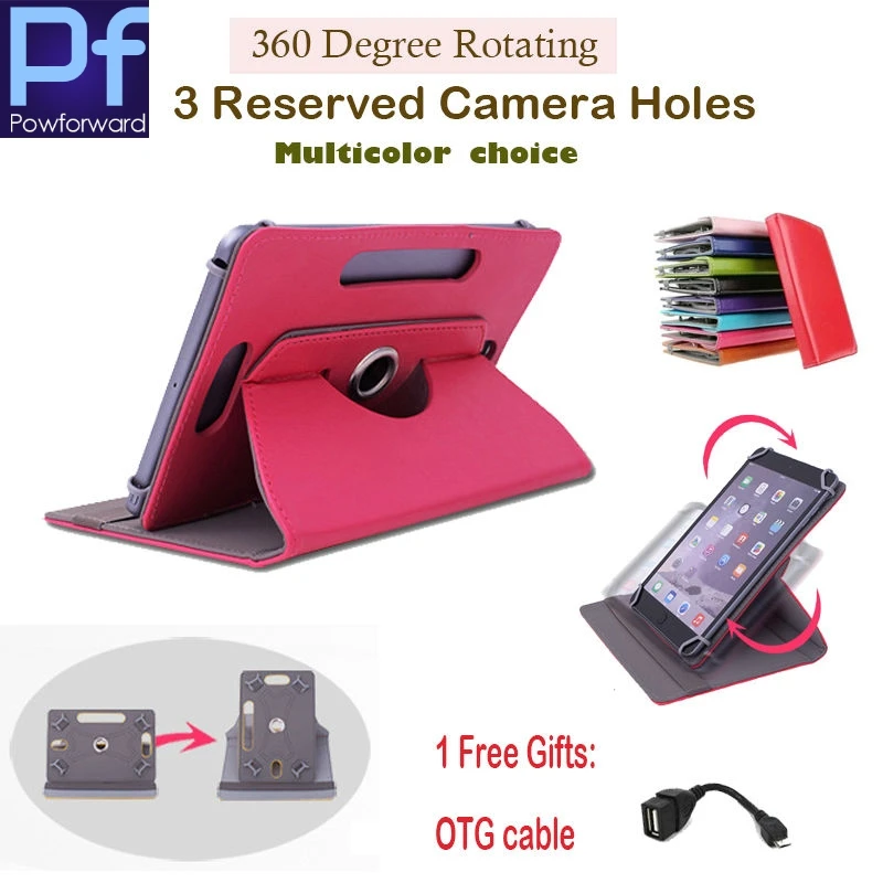 Для Alcatel ONETOUCH POP 7 S/TAB 7HD/TAB 7/EVO 7HD дюймов 360 градусов вращающийся Универсальный