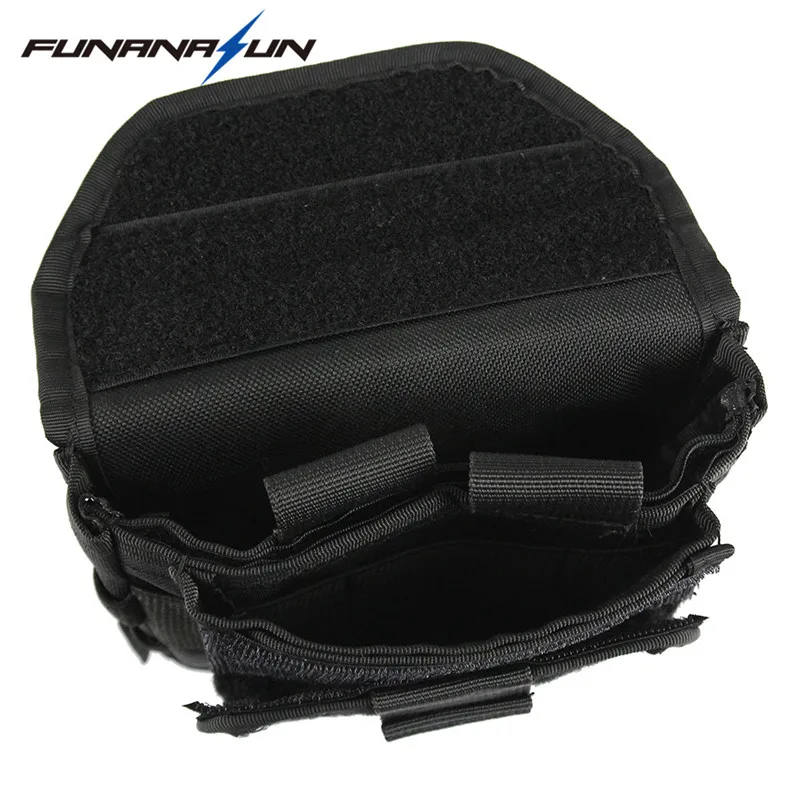 Military Molle Admin Front Vest Ammo Storage Pouch Magazine Utility Belt Waist Bag For Hunting Shooting Paintball CF Game