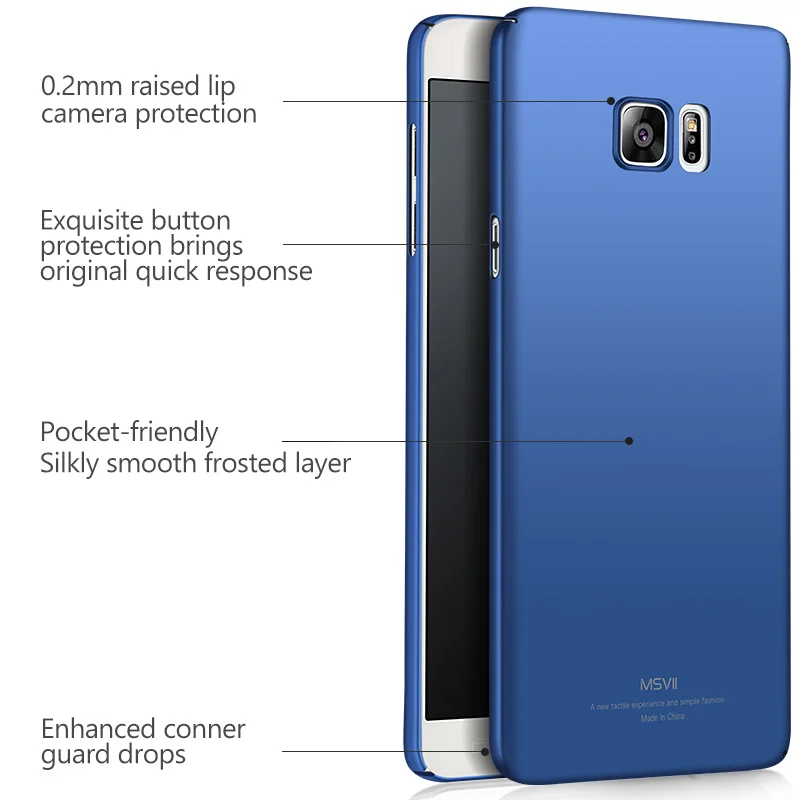 MSVII чехол для samsung galaxy note 8 note8 задняя крышка Жесткий ПК 360 полная защита Тонкий 5