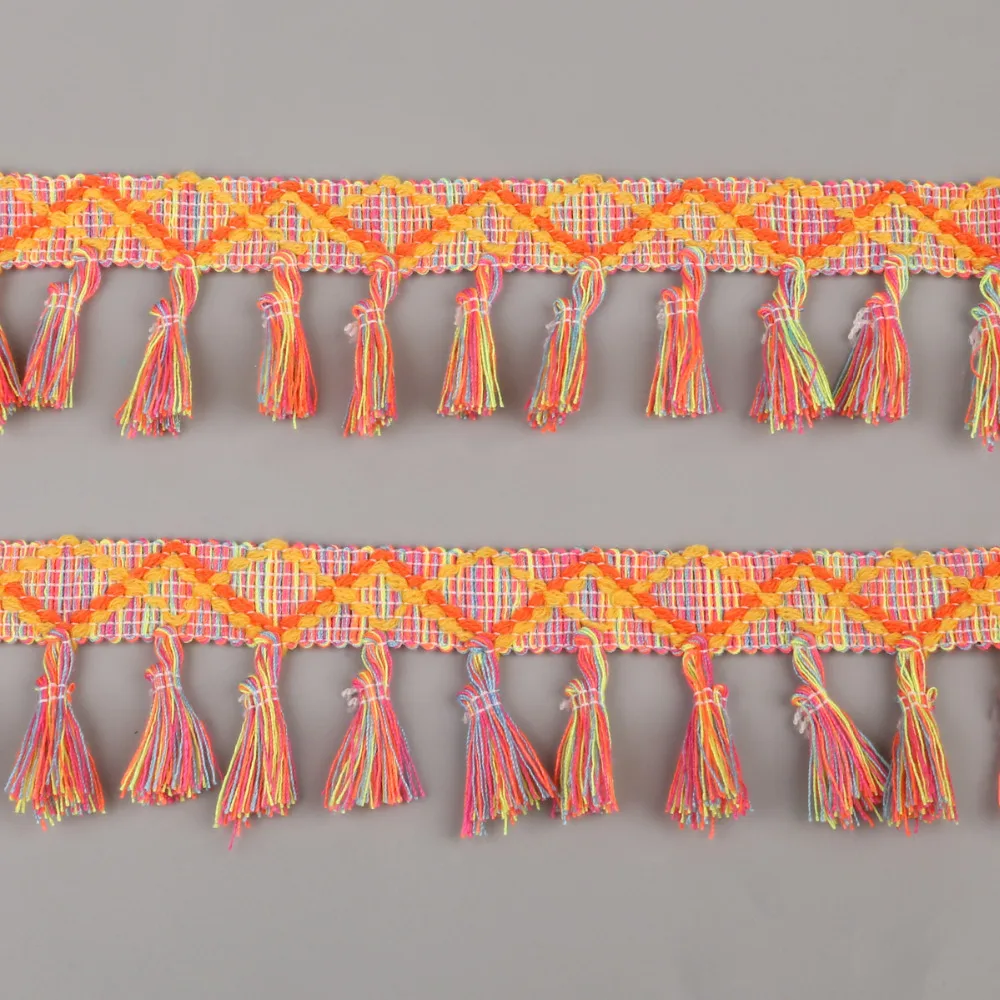 2 ярда/партия хлопковая лента с кружевной отделкой 45 мм|lace trim cotton|lace trimtassel lace |