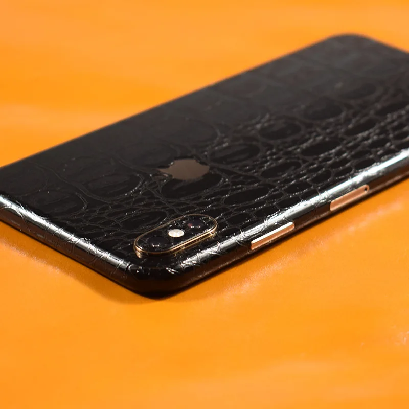 Crocodile Snakeskin Pattern Decorative Back For iPhone XS MAX XSMAX Phone Protector Film Stickers | Мобильные телефоны и