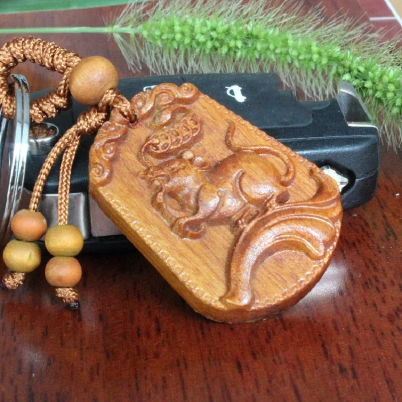 2016 новое поступление милые Мышь резной брелок Двенадцать китайских знаков