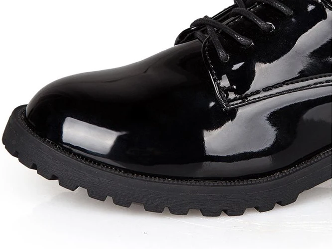 Aleafallingclassic/классические женские ботинки на шнуровке изящная Черная умная обувь