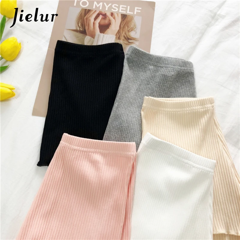 Jielur однотонные безопасные короткие штаны летние дышащие женские шорты 5 цветов