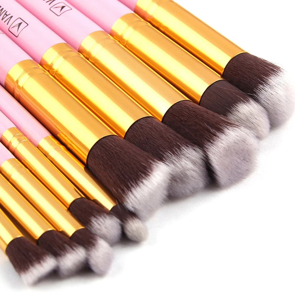 Кисти для макияжа 10 шт. высококачественный набор кистей профессиональные