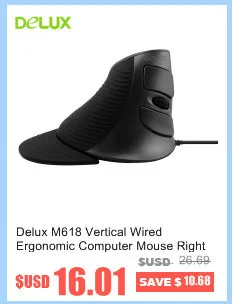Delux M625 PMW3360 RGB игровая компьютерная мышь эргономичная Проводная Оптическая Usb кабель 12000 dpi для геймера PC Mause с огненным ключом для ноутбука