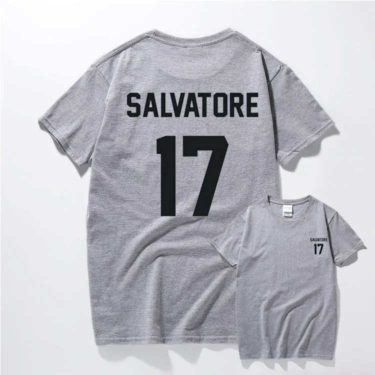 Повседневные Salvatore 17 футболка год рождения Дневники вампира Женские туфли