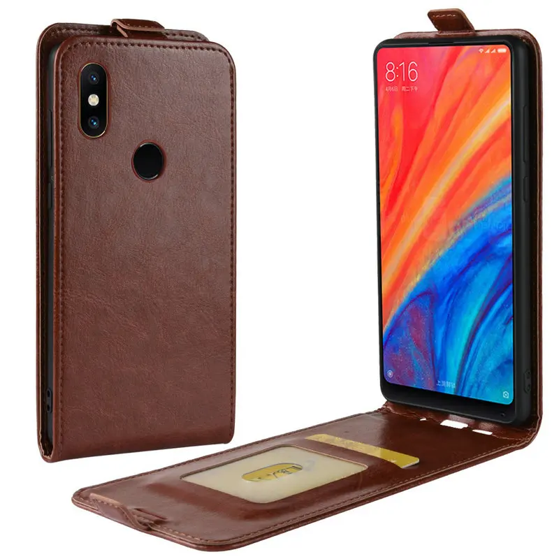 Кожаный чехол в стиле ретро для Xiaomi Mi Mix 2s 2 64 ГБ 128 256 кошелек флип оболочка чехлы