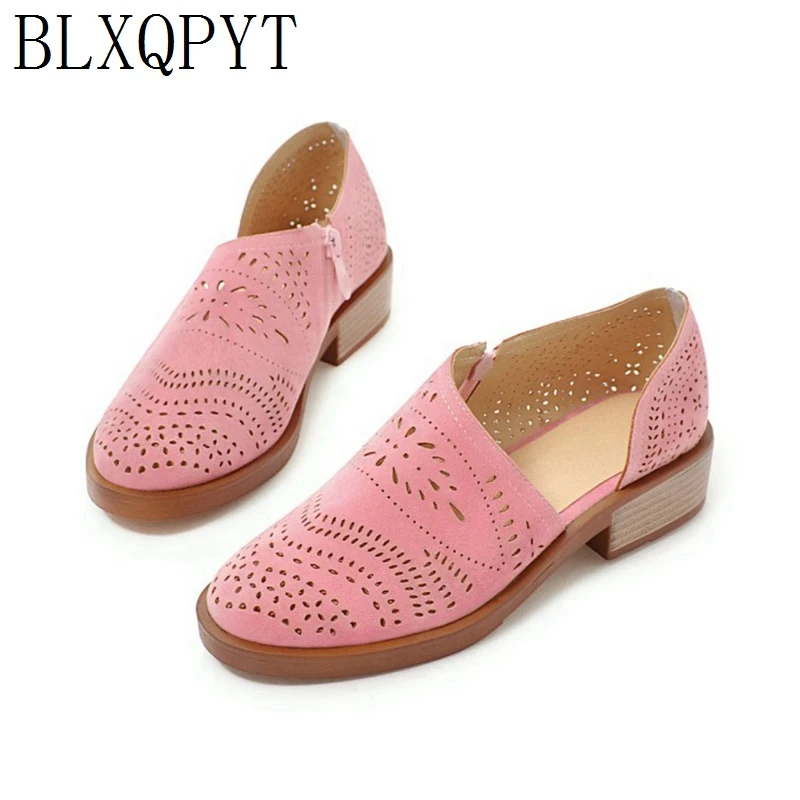 BLXQPYT 2019 Zapatos Mujer Tacon женская обувь большого размера 32 43 4 цвета Новая весенне летняя
