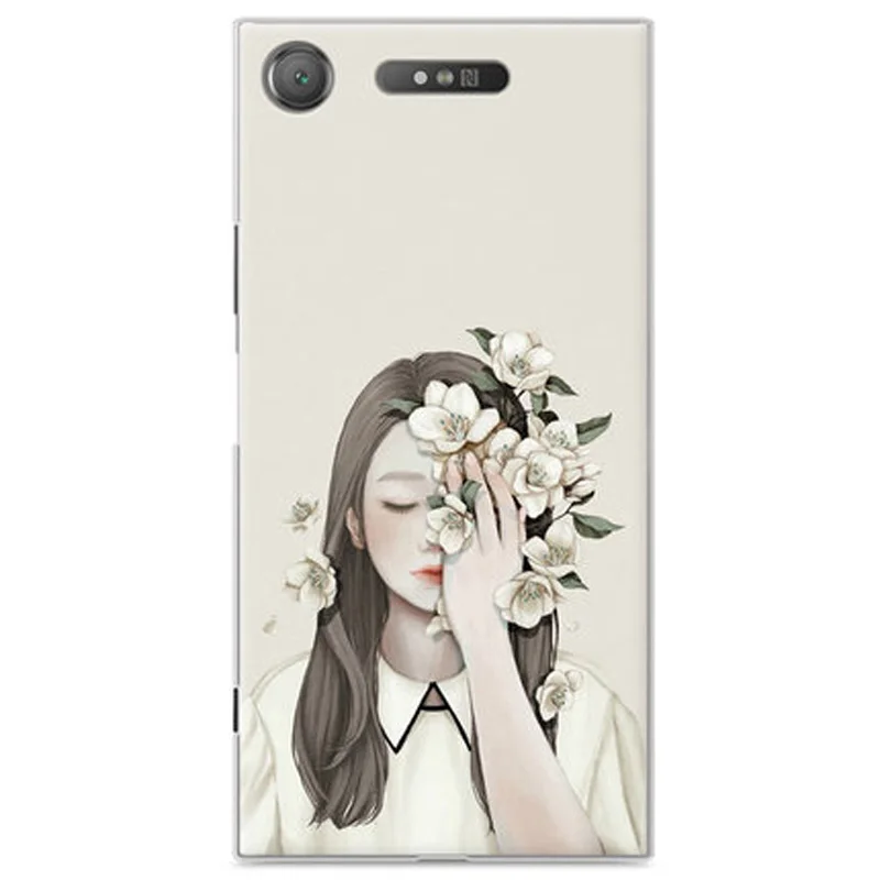 Чехол для Sony Xperia XZ1 Жесткий телефона G8342 Защитные Чехлы X Z 1 пластиковые пакеты XZ