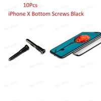 10pcs bottom screws pentalobe replacement torx screw for apple iphone x 5 8 black