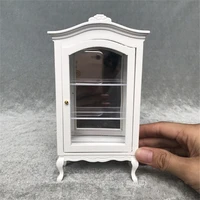 112 furniture for dolls wooden miniature white cupboard mini doll dollhouse household pretend play toy girls kid gifts