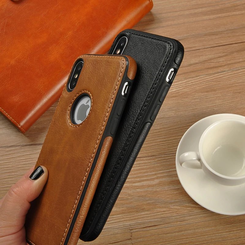 Прошитый Тонкий чехол из искусственной кожи для iphone 11Pro Max XR X XS MAX, кожаный Ультратонкий чехол для телефона s для 6 6s 7 8 plus, защитный чехол