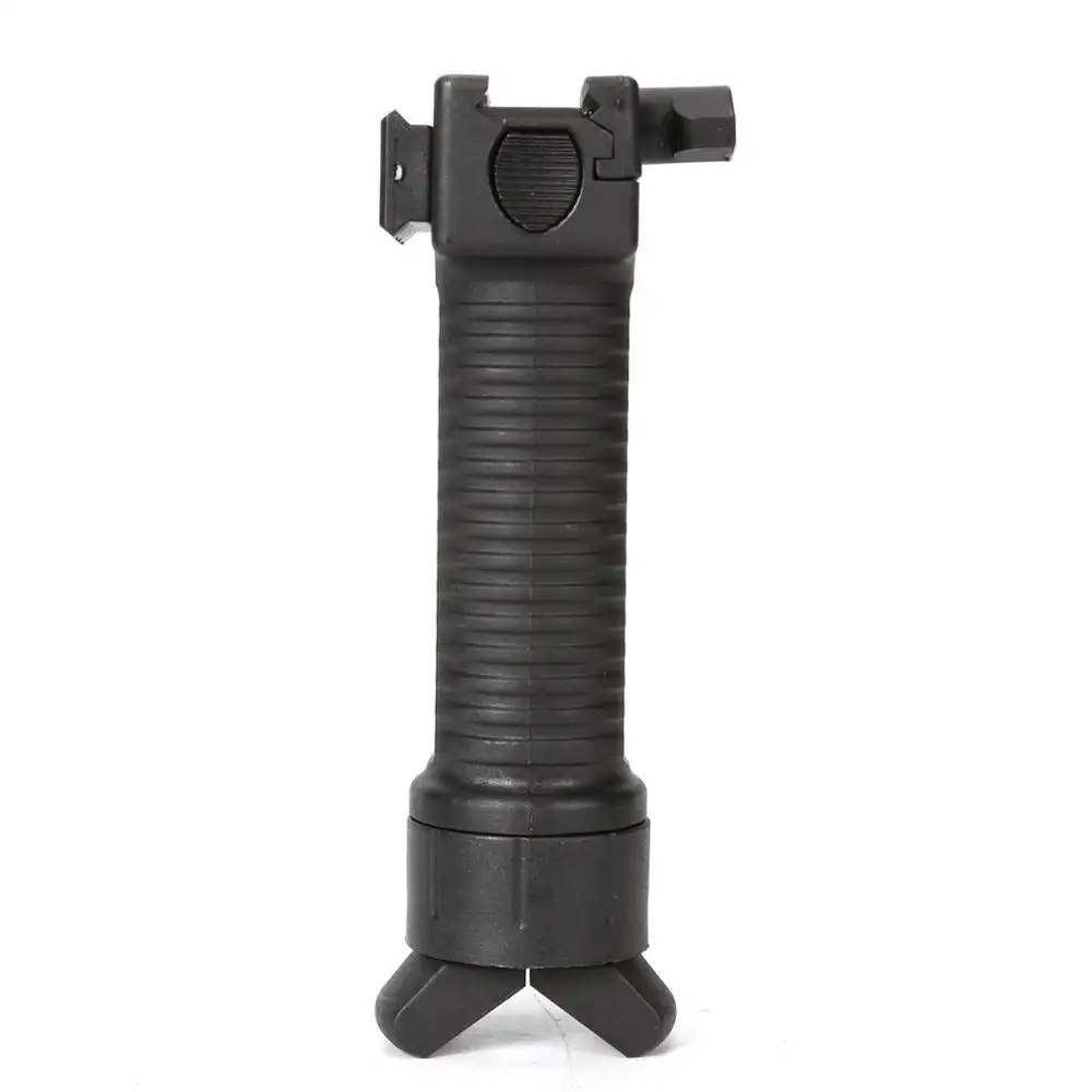 BLACK Военная Тактическая Передняя рукоятка сошки Pod Picattinny Weaver Rail Rifle Foregrip для пейнтбольной стрельбы - Цвет: BLACK