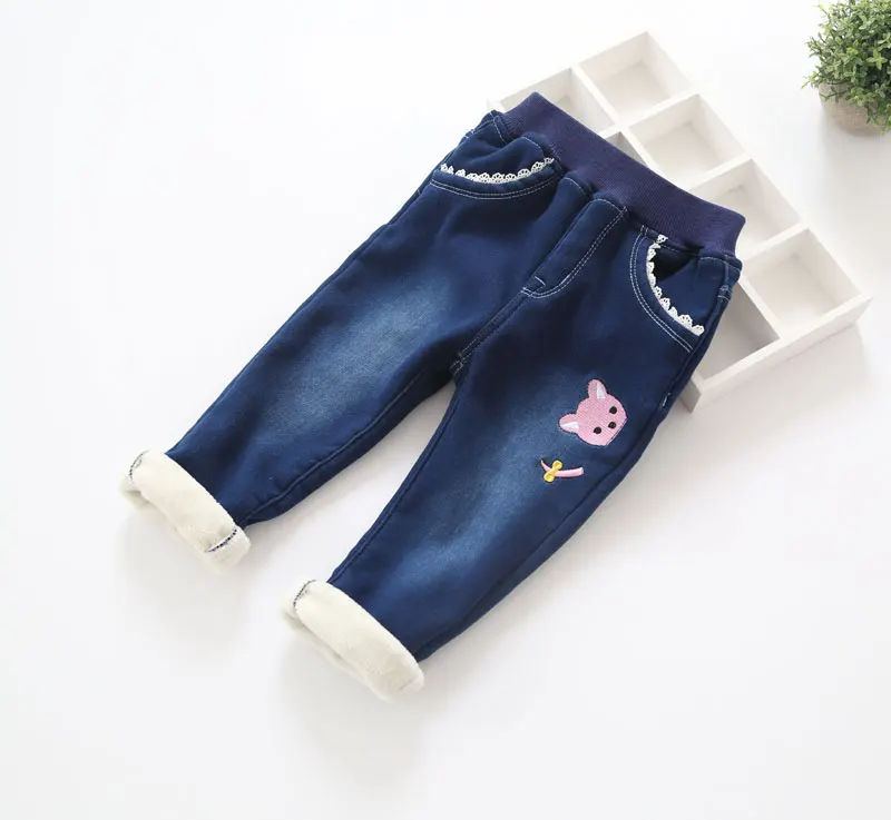 Зимние теплые длинные брюки для девочек|jeans girl|jeans kidskids jeans pants |
