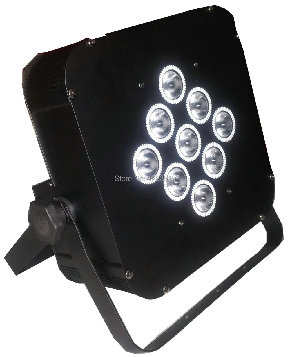 

9X10W 4in1 RGBA DMX flat par led lighting