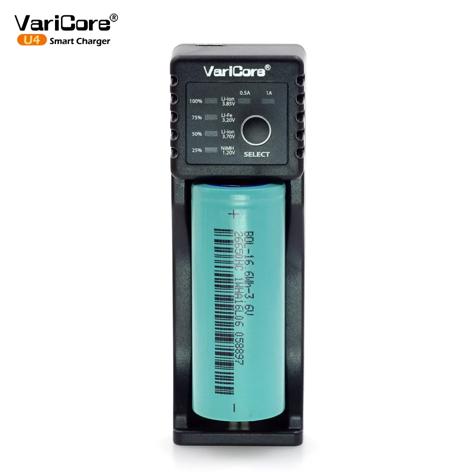 Новое зарядное устройство VariCore U4 AA AAA SC/S 18650 26650 18350 16340 14500 10440 26500 Li Ion батареи 3 2 V 1 7
