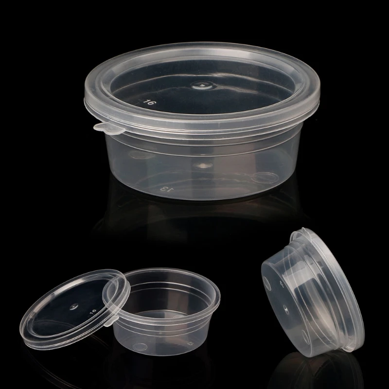 Пенопластовый контейнер многоразового использования с крышкой для 20g Slime Kids Craft| |