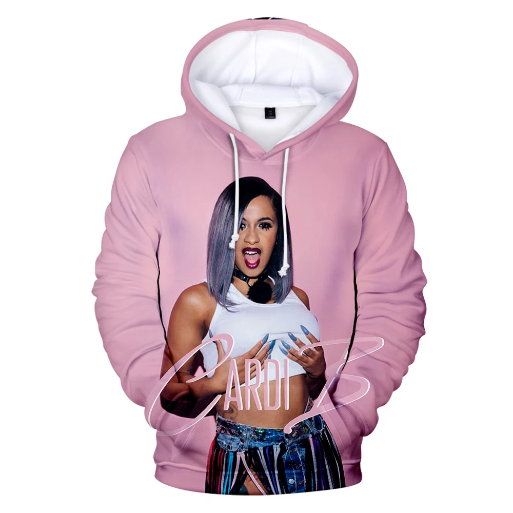 Модные хип хоп Cardi B 3D толстовки кофты для мужчин/для женщин уличная одежда Harajuku с