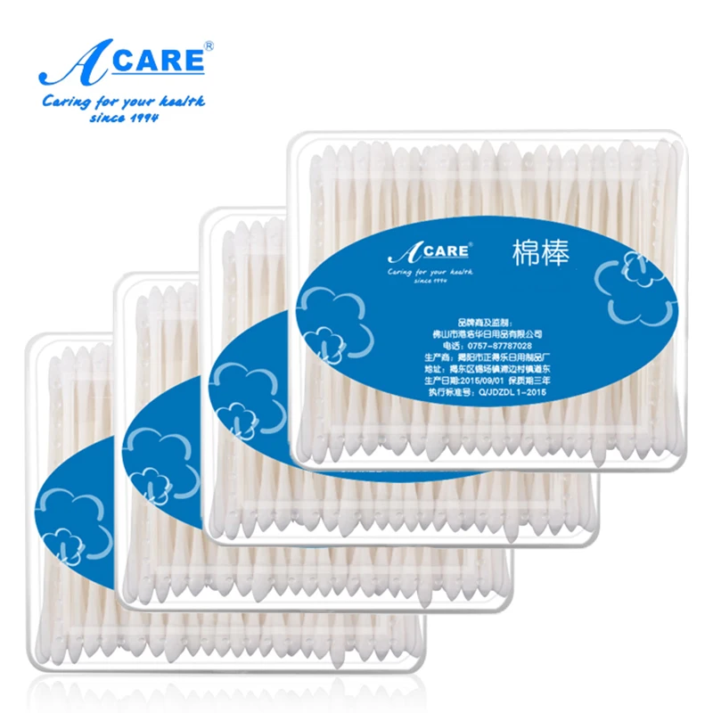 

Cotton Swab Cotton Bud Disposable Applicator Makeup Swab Ear Stick Plastic Sticks Nose Ears Cleaning Makeup Cosmetics Soft Swabs