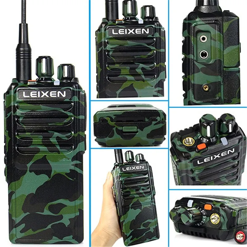 

2pcs ArmyGreen DHL Free Shipping NEW 20W Walkie Talkie LEIXEN-NOTE UHF 400-480MHz 16CH VOX Scan TOT Two Way Radio HF Transceiver