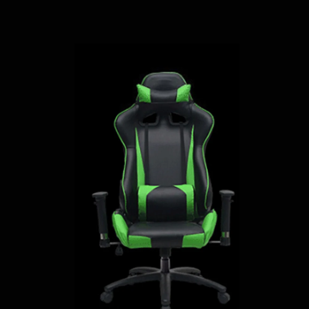 Black and green Lift Европейское пластиковое игровое искусственное учебное удобное игровое компьютерное кресло с подъемом под заказ - Цвет: Black and green Lift