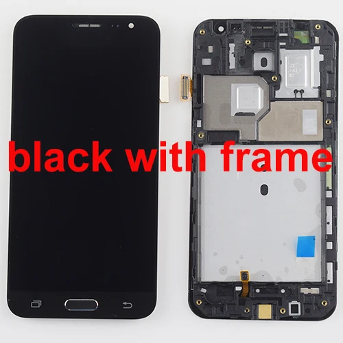 Black with frame ЖК для samsung Galaxy J3 ЖК-экран J320 J320A J320F lcd J320M J3 J320FN ЖК-дисплей кодирующий преобразователь сенсорного экрана в сборе - Цвет: Black with frame