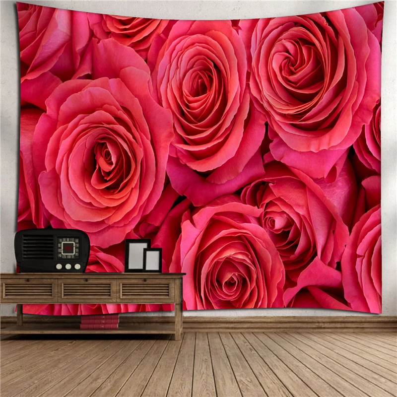 Style 12 230X180 см, большой цветок розы, Декор, гобелен, настенный, на День святого Валентина, занавеска, ткань, для дома, гостиной, спальни, общежития, Декор - Цвет: Style 12