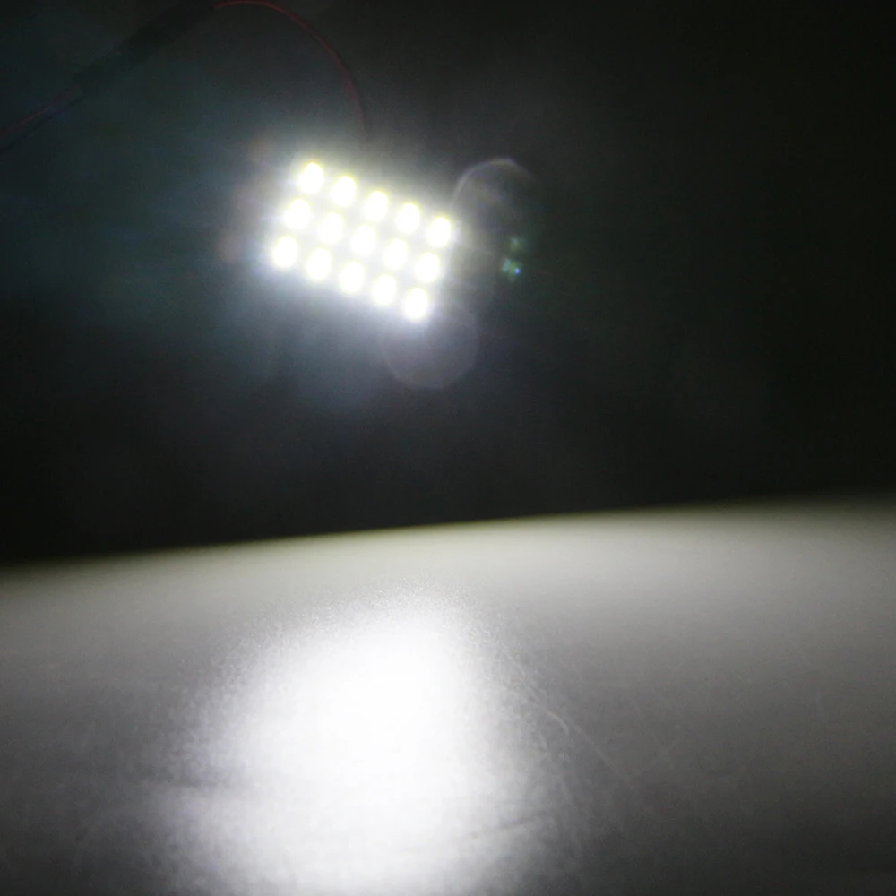 YM E-Bright 2 шт Светодиодный светильник 5730 15 SMD светодиодный s 12V DC с T10 фестон-адаптер