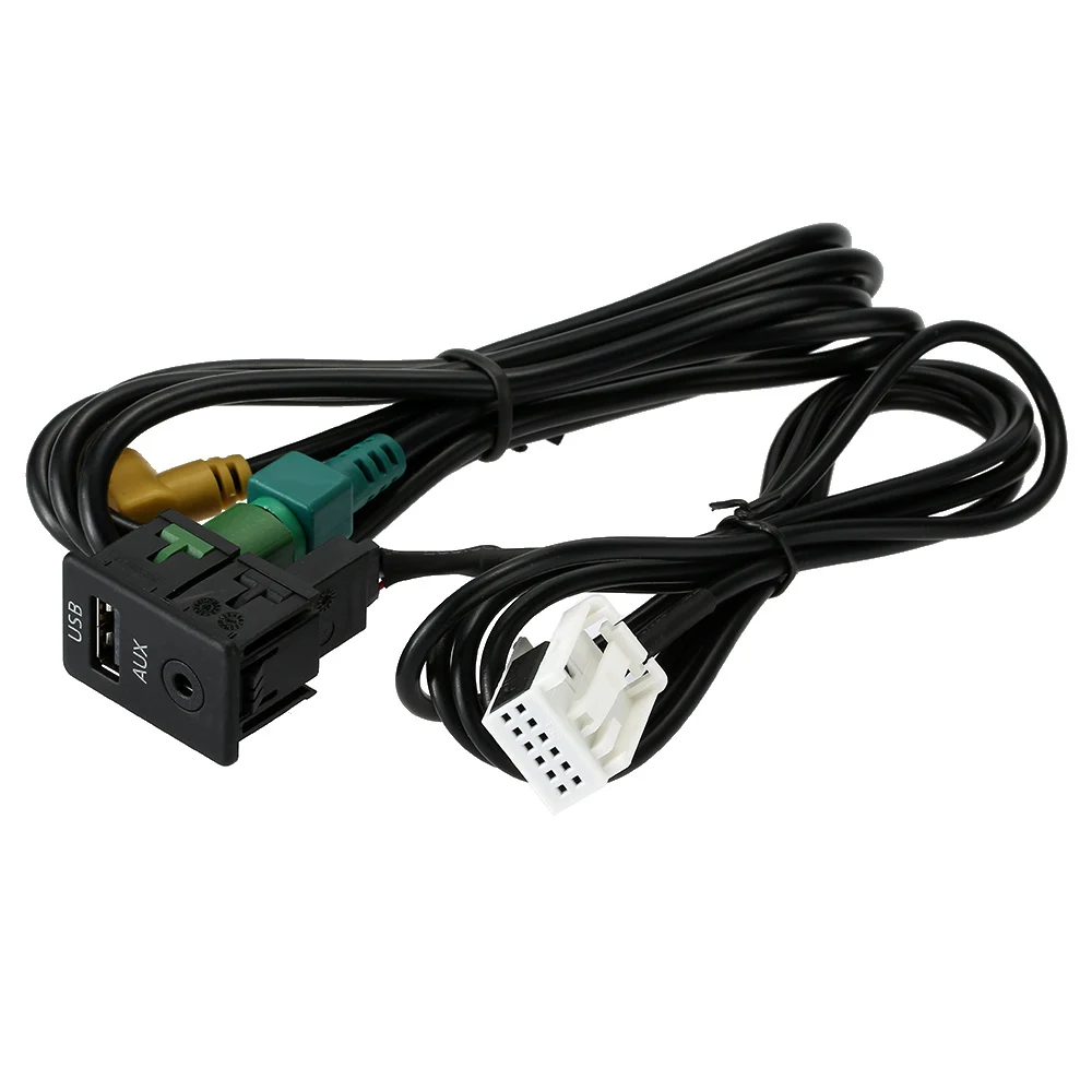 Зарубежные автомобильные аудиосистемы USB AUX Кабельные коммутаторы вилки для VW
