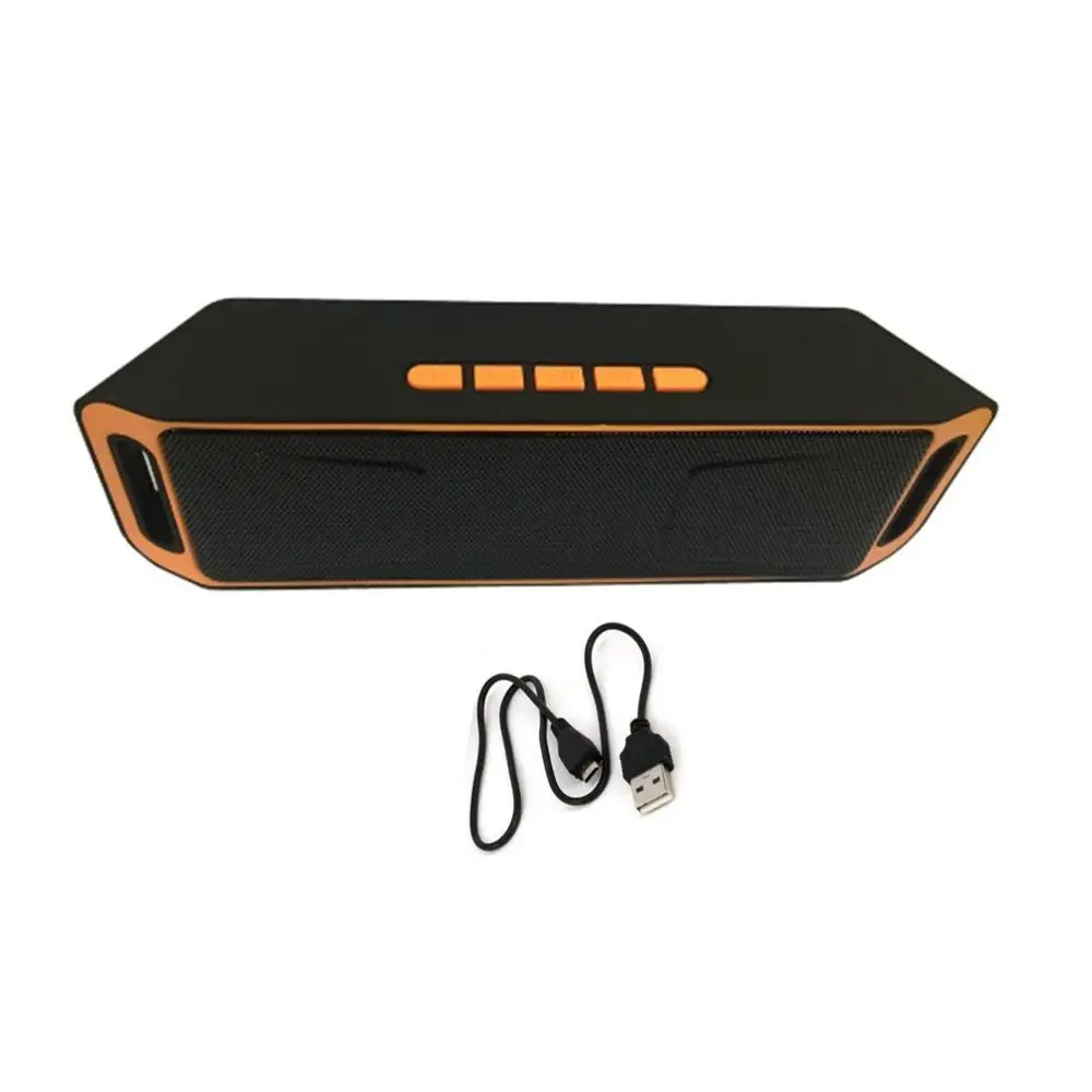 orange Громкий динамик портативный динамик Bluetooth Саундбар стерео динамик s 3D объемный TF динамик звуковая панель для ноутбука caixa de som - Цвет: orange