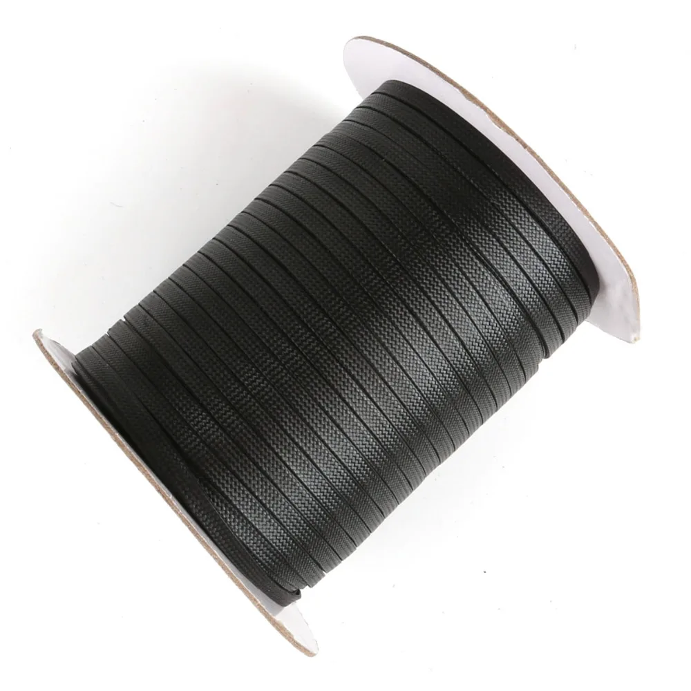 Вощеный хлопковый шнур нейлоновый плоский кожаный нить веревка для ожерелья