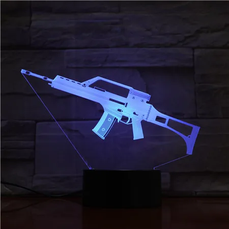 Светодиодсветодиодный лампа Luminaria 3D 5 В USB настольная для автомата 7 цветов